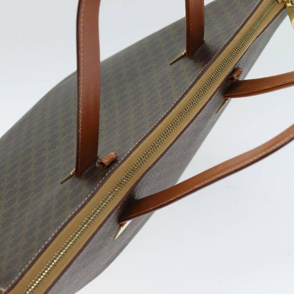 CELINE Macadam Canvas Hand Bag PVC 2way Brown Auth 74548 - Picture 6 of 16